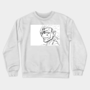 the curse sorcerer ecopop kaisen art Crewneck Sweatshirt